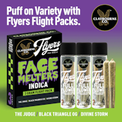 CLAYBOURNE CO: Face Melters 3 Strain Flight Pack - 3g (I)