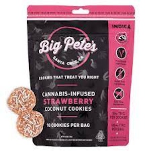 Big Pete's - 10pk - Strawberry Coconut Cookies - 100mg (I) - Big Petes