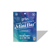 Mini Bars (by Grön) | Chocolate | 1:1 Dark Chocolate - CBN/THC | 100mg