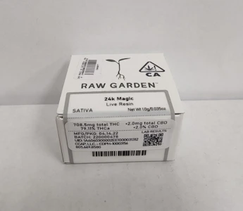 Raw Garden - 24k Magic 1g Live Resin - Raw Garden