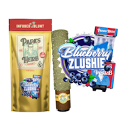 2g Blueberry Zlushie Diamond + Kief Infused Blunt - Papa's Herb