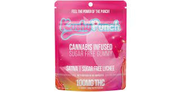 KUSHY PUNCH - Kushy Punch - Edibles - Sugar Free Sativa Lychee - 100MG