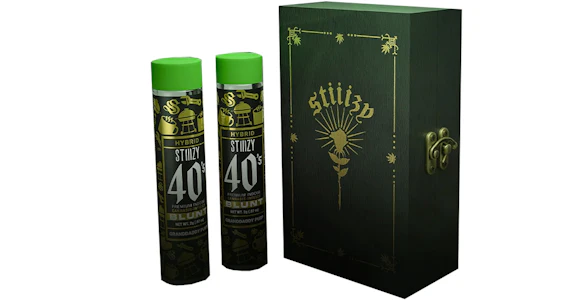 STIIIZY -  PREMIUM BOX - 40'S INFUSED BLUNTS - GRANDDADDY PURP 2G