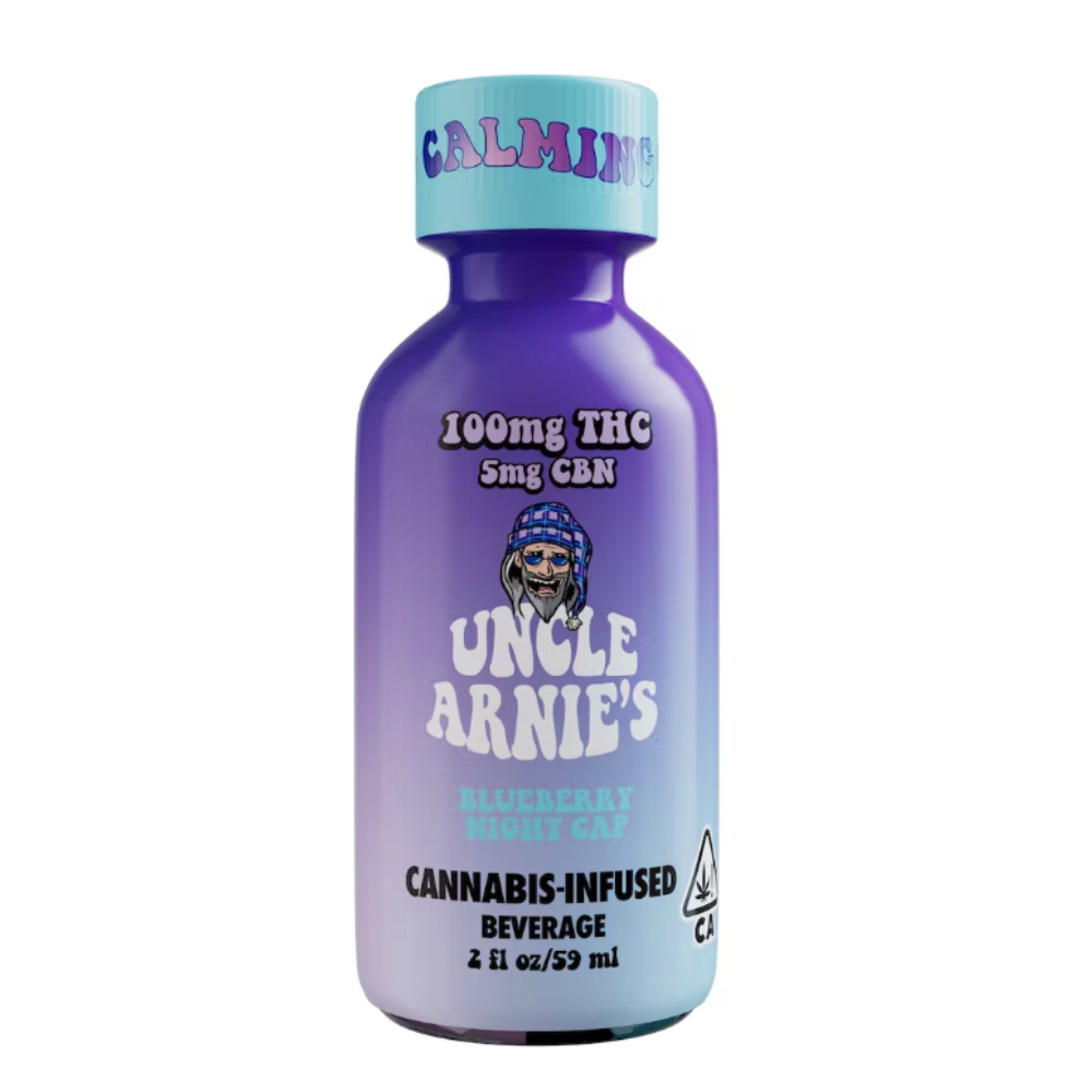 105mg THC Blueberry Night Cap Shot 2oz (100mg THC, 5mg CBN) - Uncle Arnie's picture