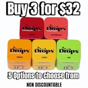 DROPS PROMO 3 FOR $32( NON DISCOUNTABLE)-MIX N MATCH 3 DIFFERENT FLAVORS