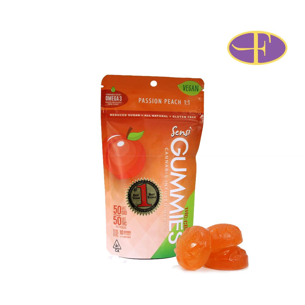 Sensi Chew - Passion Peach CBD:THC (1:1) Main Image