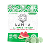 100mg THC Hybrid Watermelon Gummies (10mg - 10 pack) - Kanha