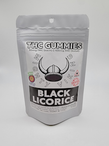 Black Licorice - 100mg THC Gummies - Mighty Viking