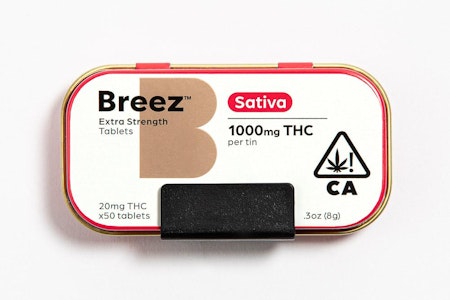 Breez Extra-Strength Tablets - Sativa (1000 MG THC)