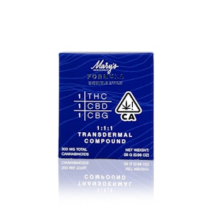 MARY'S MEDICINAL - MARY'S MEDICINALS - Topical - Formula - 1:1:1 - THC:CBD:CBG - Transdermal Compound - 300MG