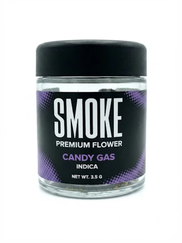 Smoke - Candy Gas -Indica- 18.28% THC | 3.5g (Flower) | Smoke  -Q8 BACK