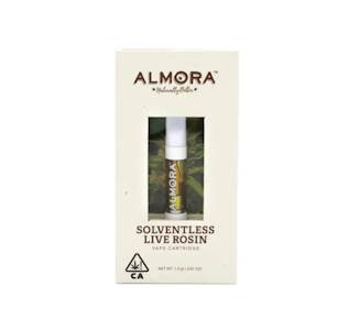 ALMORA FARMS - 1g Peaches and Cream 81% - Almora Solventless Live Rosin Cartridge 1g