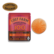 Kiva - Lost Farm - Fatso - Cherry Mango x Amarelo Live Rosin One Piece Gummy - 100mg