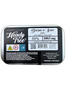 HEADY TREE - Heady Tree | Dream n' Sour |  Shorty's | 7pk Infused Preroll | 3.5g