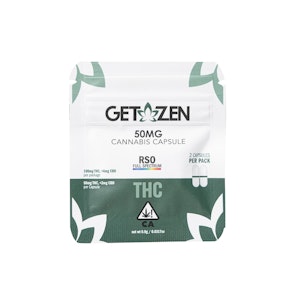 Get Zen - 100mg THC Get Zen Capsules (50mg - 2 caps)