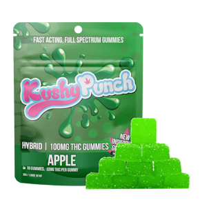 Kushy Punch - Green Apple Gummies 200MG (10x20MG)  