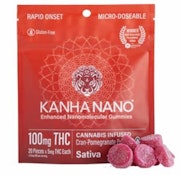 [Kanha] NANO Gummies - 100mg - Cran-Pomegranate (S)