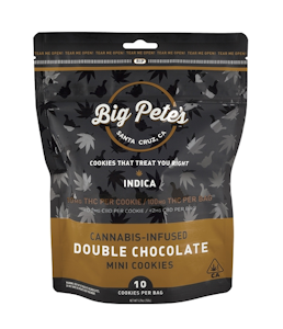 Big Pete's - Big Pete's 10 Pack 100mmg Indica Double Chocolate Cookies