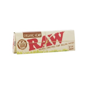 RAW - RAW Organic 1 1/4  Rolling Papers $2
