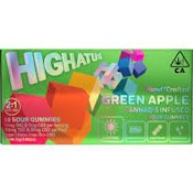 Highatus Sour Gummies 10PK - Green Apple CBD