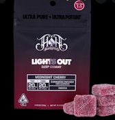 Heavy Hitters: 100mg THC/ 100mg CBN Gummy Pack: Midnight Cherry [I]