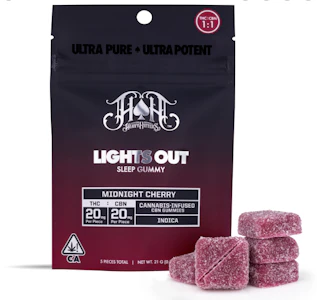 Heavy Hitters - Heavy Hitters - Midnight Cherry - THC 20mg & CBN 20mg Gummies
