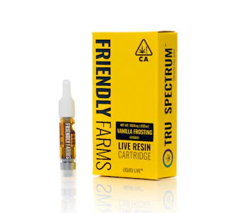 Friendly Farms - Vanilla Frosting LR Cart 1g - Friendly Farms