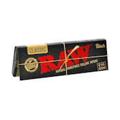 RAW Black 1 1/4 Rolling Papers