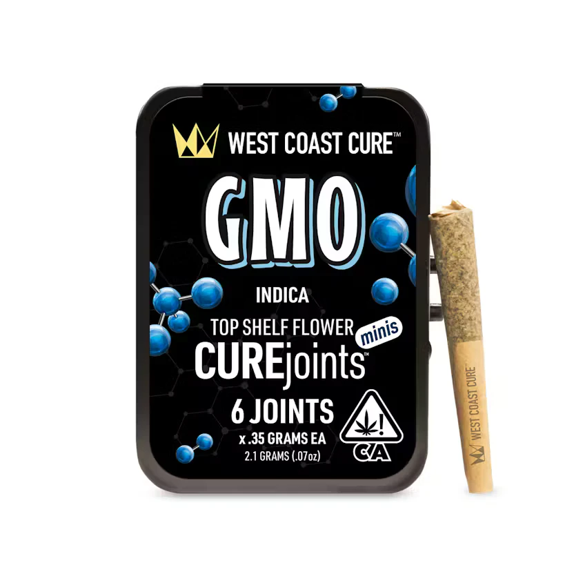 West Coast Cure - West Coast Cure | GMO 2.1g (Indica) - Top Shelf CUREjoint Minis 6pk Main Image