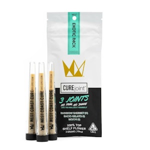 WEST COAST CURE - West Coast Cure - Pre Roll Pack - Indica/Hybrid - Exotic Pack - (3g total) 3 Pack