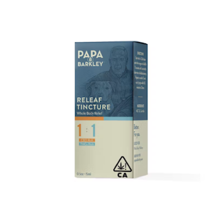 Papa & Barkley - PAPA & BARKLEY: Balanced 1:1 (CBD:THC) 15ml Releaf Tincture (H)