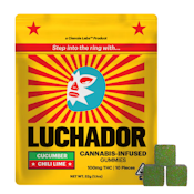 100mg THC Cucumber Chili Lime Gummies (10mg - 10 Pack) - Luchador