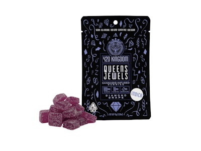 420 KINGDOM - Queen's Jewels - Diamond Grape - 100mg THC Gummies - 10pk - 420K