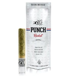 PUNCH EDIBLES & EXTRACTS - ROCKET HASH ROSIN - WHITE LABEL - LA RUNTZ X JEALOUSY 1.6G - PUNCH EDIBLES & EXTRACTS