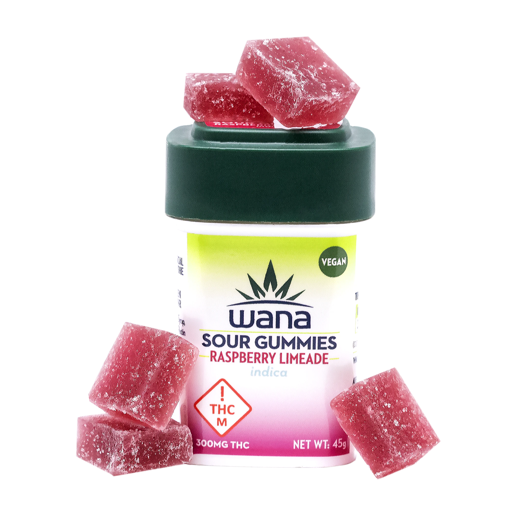 WANA - WANA SOUR RASPBERRY LIMEADE INDICA 300MG Main Image