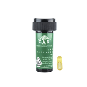Carter's Aromatherapy Designs - 250mg 25:1 CBD/THC C.A.D Elevation Capsules - (50mg - 5 Pack)