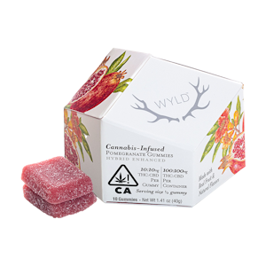 WYLD - WYLD Pomegranate Gummies - CBD/THC - 100mg