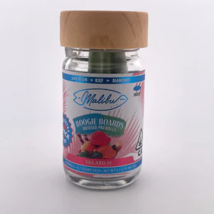 Malibu - Malibu - Gelato 33 - 4.2g Boogie Boards Infused Pre-Rolls - 6pk