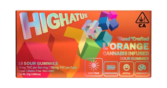 HIGHATUS - Highatus - L'Orange Sour Gummies - 100mg
