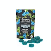 Smokiez Sour Blue Raspberry Scored Single THC Fruit Chews 100mg