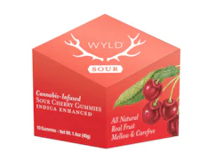 WYLD: Sour Cherry Indica Enhanced Gummies 100mg