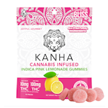 100mg THC Indica Pink Lemonade Gummies (10mg - 10 pack) - Kanha