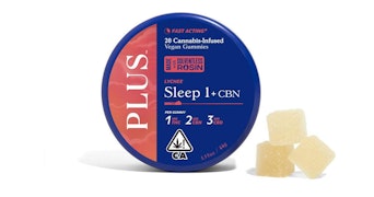 Plus - Lychee 1:2:3 Sleep Solventless Rosin Gummies - 120mg