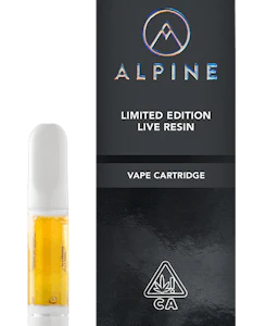 Alpine Vapor - Alpine Live Resin Cartridge 1g - Orange Cookies 85%