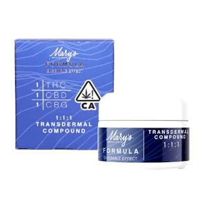 Mary's Medicinals™ - Mary's Medicinals - 1:1:1 THC:CBD:CBG Transdermal Compound - 300mg 1oz
