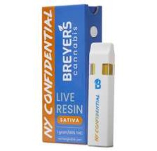 Breyer's Cannabis - Breyer's Cannabis - NY Confidential - Live Resin Infused 1g AIO