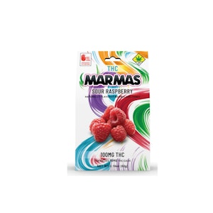 Sour Raspberry SATIVA | Fruit Bites 100mg | Marmas