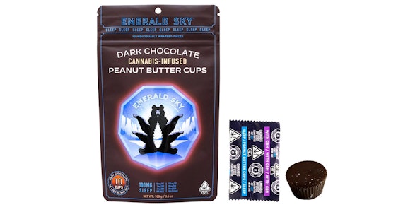 Emerald Sky - Emerald Sky - Dark Chocolate 5:1:1 THC:CBD:CBN Peanut Butter Cups - 140mg
