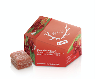 Wyld - Sour Cherry 100mg Gummy 10pk - WYLD