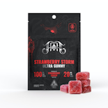 100mg THC Strawberry Cough Storm Gummies (20mg THC - 5 Pack) - Heavy Hitters